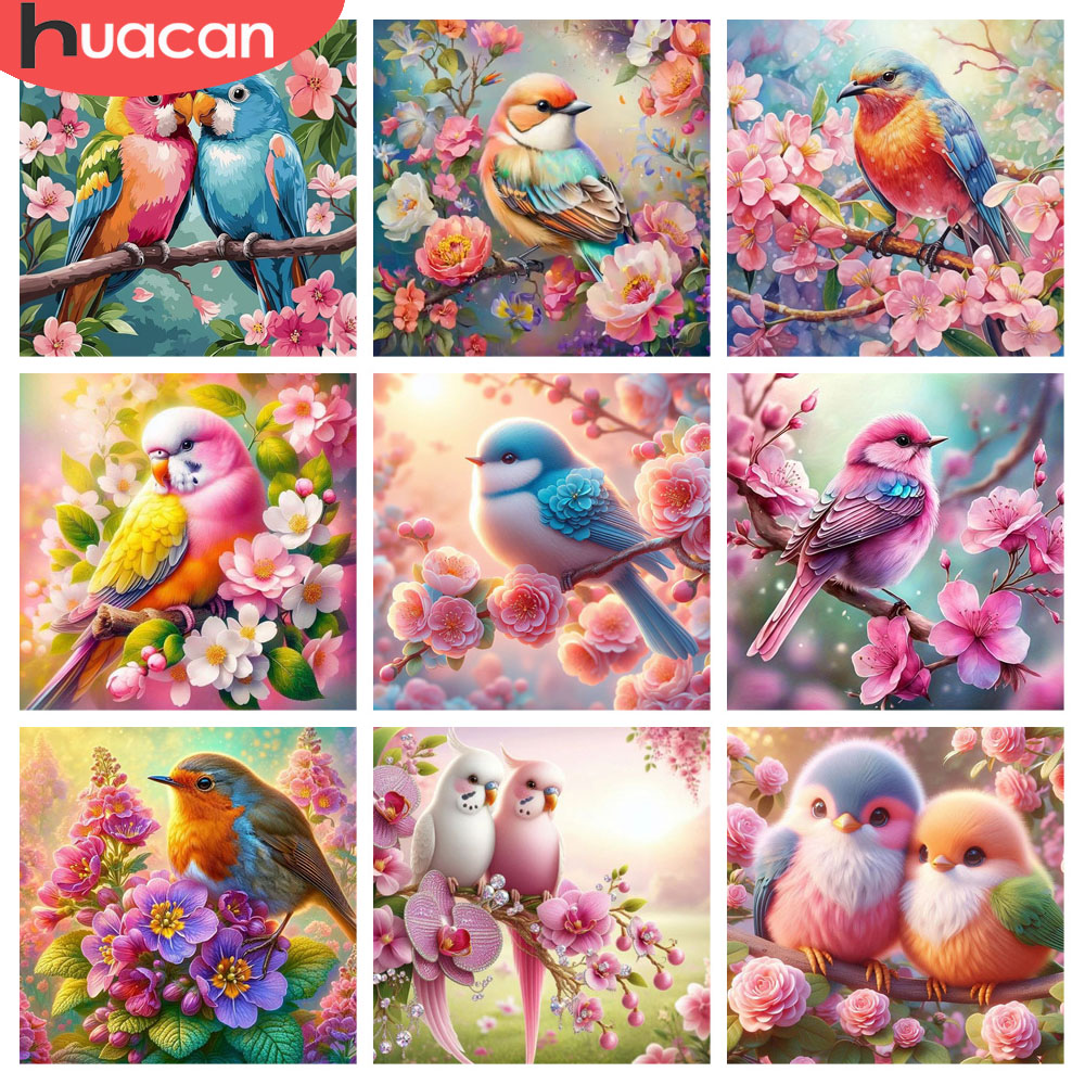 Resin Art Of Rose - HUACAN алмазная живопись птица цветок животное