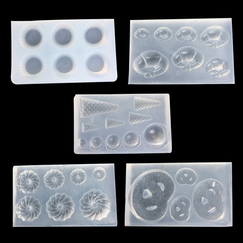 Resin Art Clay - Мини-силиконовая форма для печенья, круассанов, яичных
