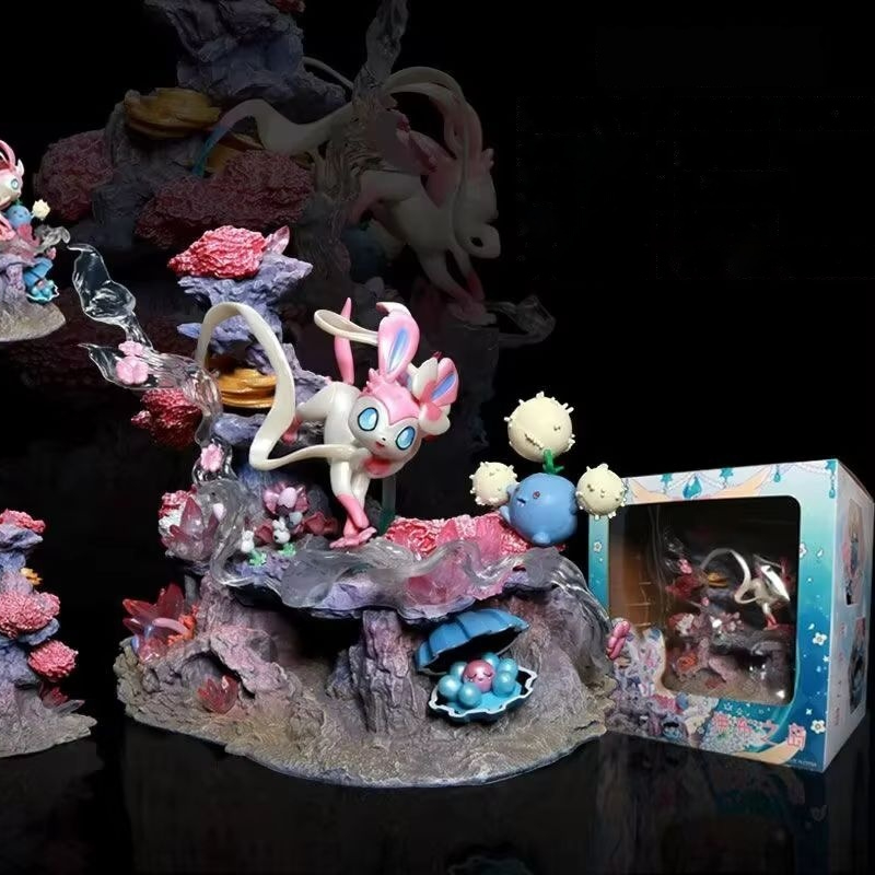 Resin Art Anime - Коллекционная фигурка GK: Сильвеон, Шрумиш, Кламперл