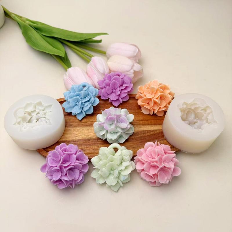 Resin Art Clay - ● Силиконовая форма для цветов гортензии: