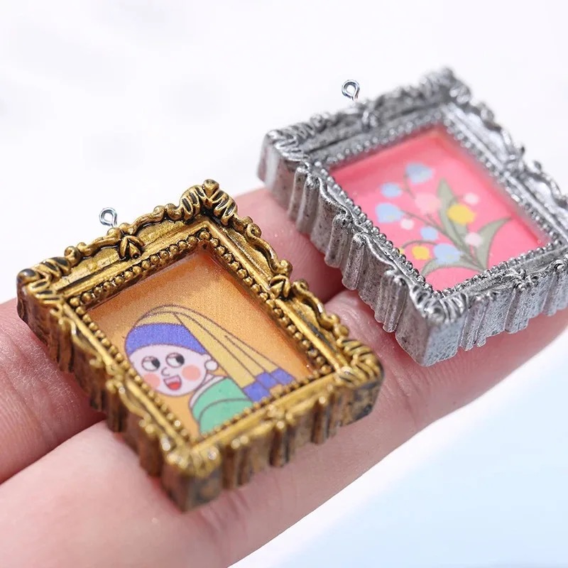 Resin Art Bracelet - 10 шт. винтажных кабошонов-фоторамок из смолы