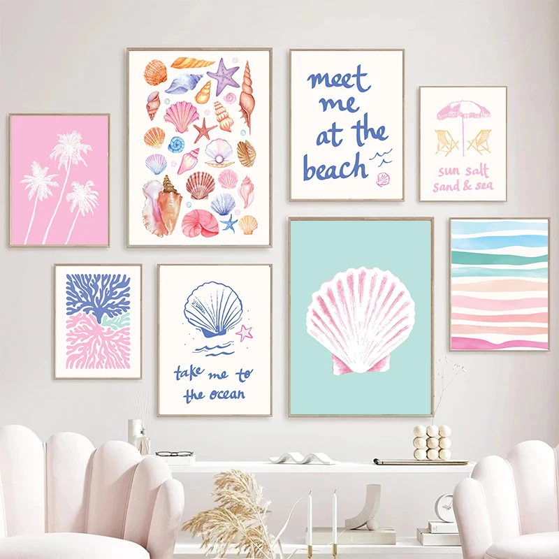 Resin Art Wall Decor - Настенный декор Coastal Gallery: летние морские