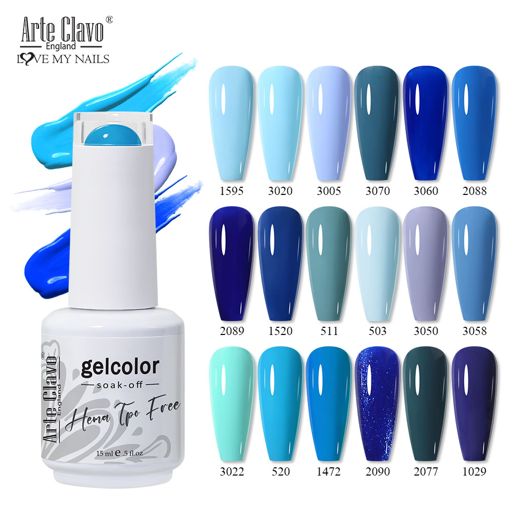 Resin Art Varnish - Гель-лак для ногтей Arte Clavo Blue