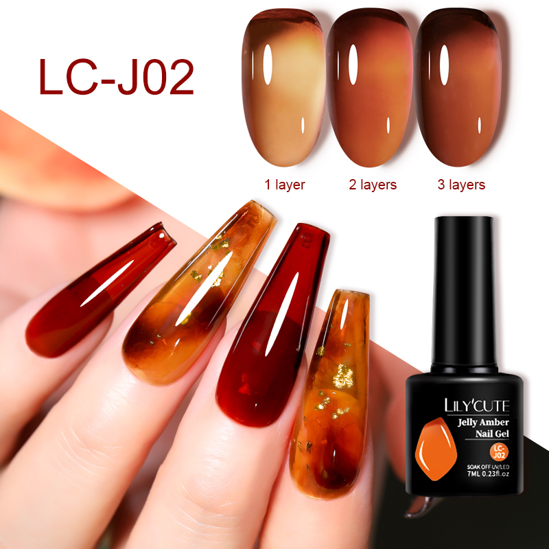 LILYCUTE 7 мл желе янтарный ге – обзор и цена Resin Art Varnish