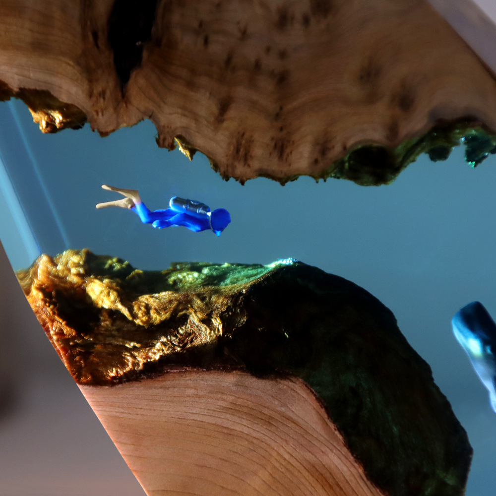 Новая подводная фигурка дайвер – обзор и цена Resin Art And Wood
