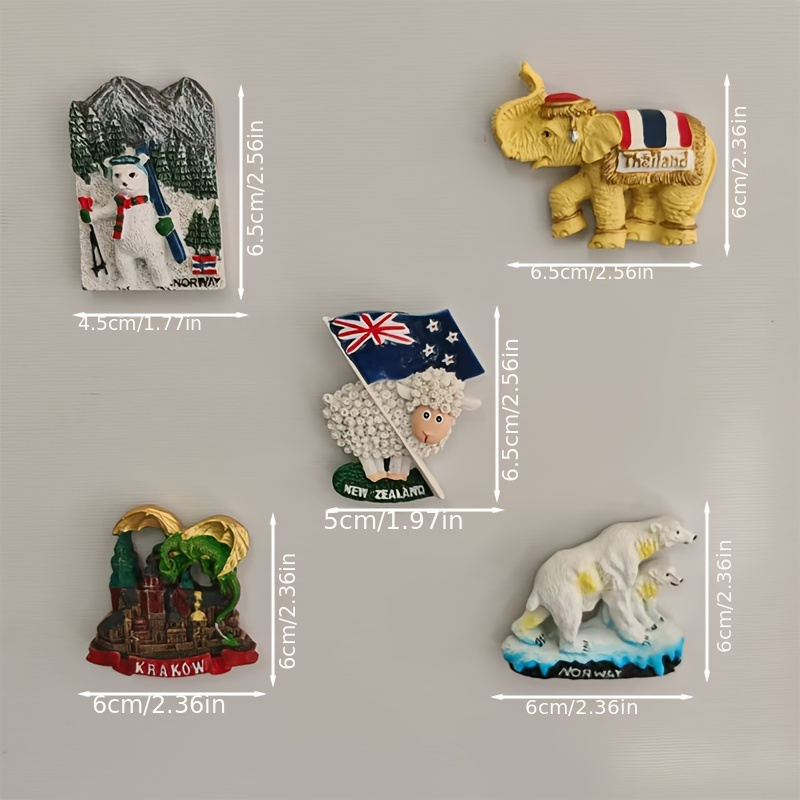 1 шт. 3d магниты на холодильни – обзор и цена Resin Art New Zealand