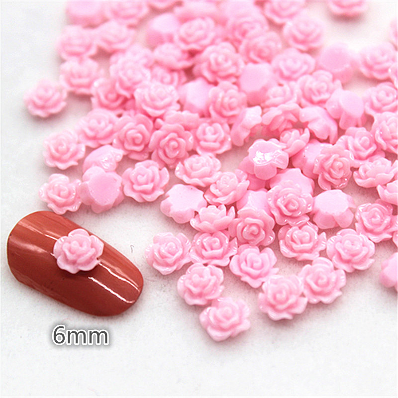 100 шт. 6 мм кабошон из смолы  – обзор и цена Resin Art Of Rose