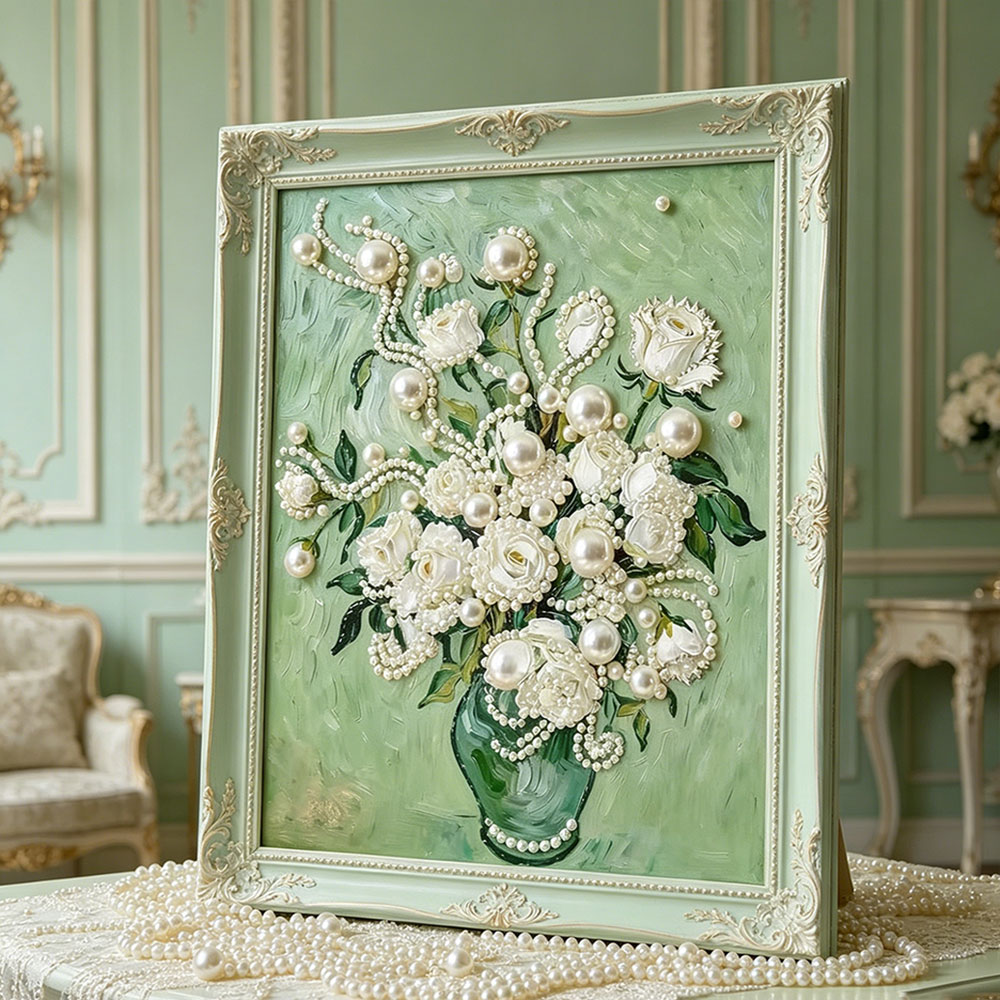 Наборы для рисования жемчужным – обзор и цена Resin Art Of Rose